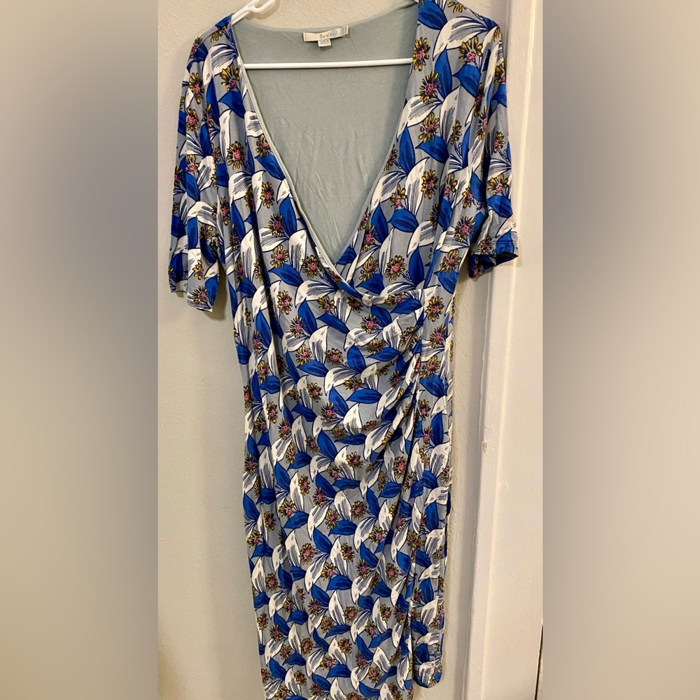 Boden “Ruth” Faux wrap midi Dress 16L